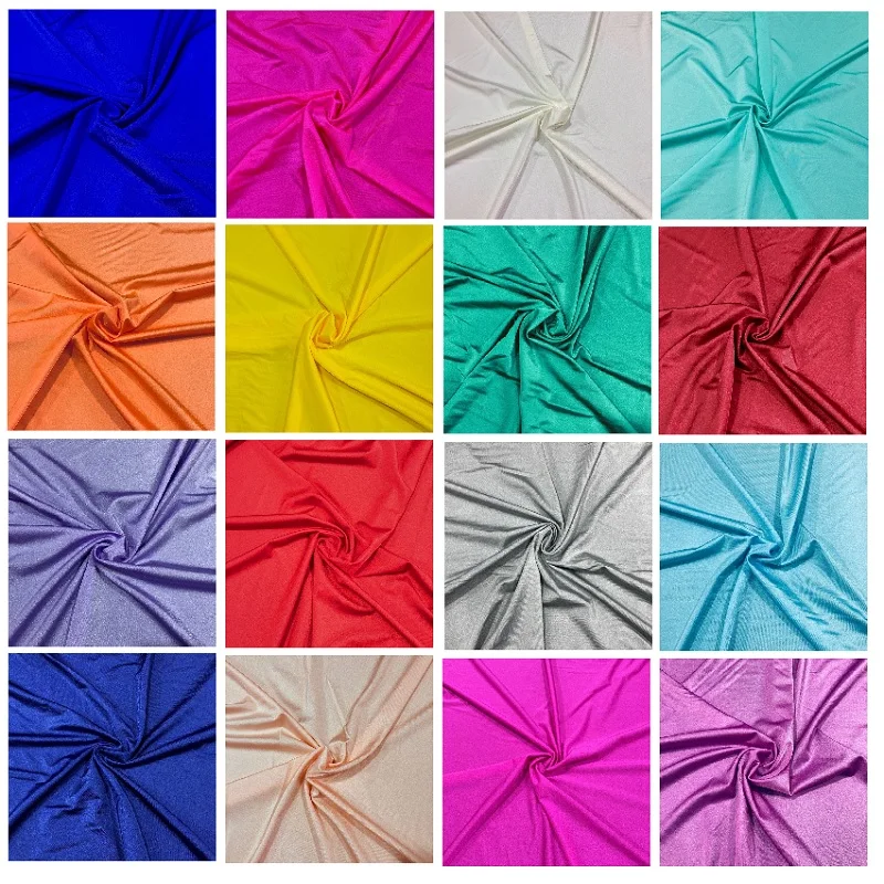 

Knited Spandex Fabric, Shine For Dancing Dress, Elastic Stretch Fabric for Latin Clothing, Lycra, 176 gsm, 4 way stretch, DIY