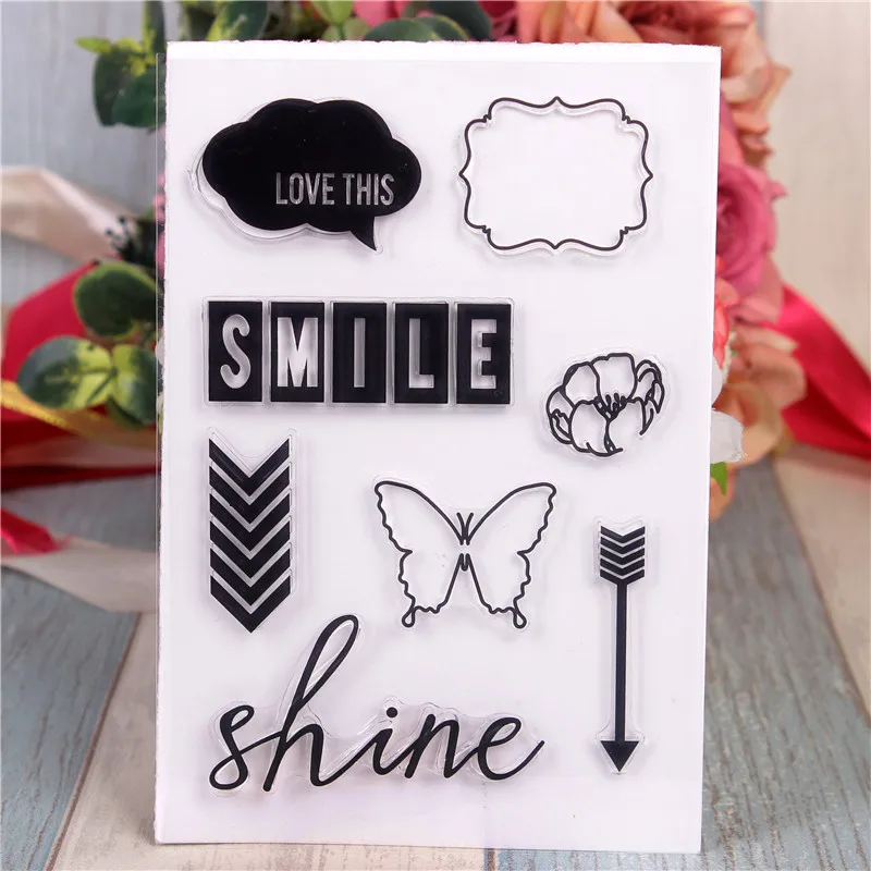 Rubber Silicone Clear Stamps for Scrapbooking Tampons Transparents Seal Background Stamp Card