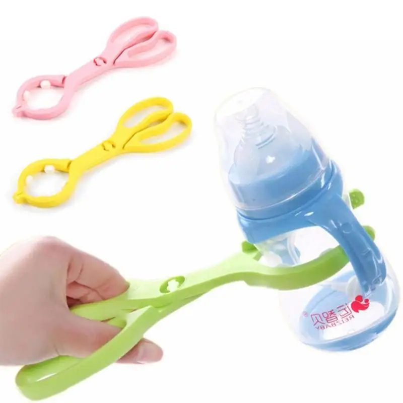 

Anti-slip Baby Bottle Tongs Feeder Milk Bottle holder clip convenient Baby Bottles Tweezers Plastic Sterilized Forceps Gift
