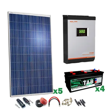 

Kit Solar 24v 1250w Inversor Hibrido