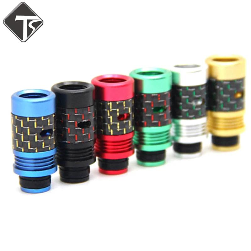 

Carbon Fiber Radiating 510 Drip Tip Airflow Control Drip Tips 510 Atomizer Ego Mouthpieces Huge Vapor E-cigarette Drip Tips