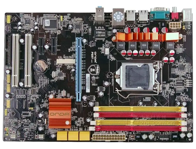 Материнская плата LGA 1156 для Onda P55T оригинальная б/у настольного пк P55 DDR3 (P7P55 LE LX P7P55 E