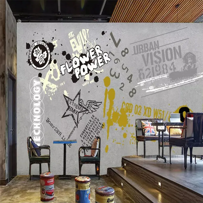 Vintage street graffiti professional making murals. Factory wholesale wallpaper mural custom photo wall Vintage street graffiti professional making murals. Factory wholesale wallpaper mural custom photo wall