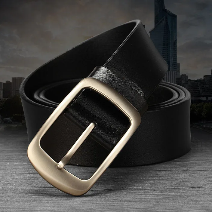 

Brand ceinture Designer High Quality 100% Genuine Leather Pin Buckles Mens Belts Luxury Male Cowskin Belt men cinturon mujer