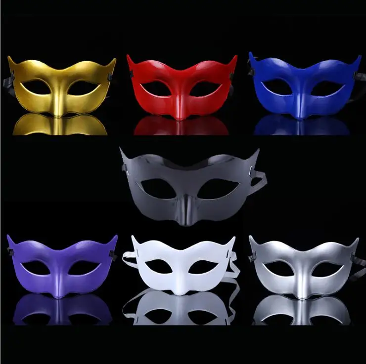 

Simple Mask 7 styles Plastic Mask Masquerade Xmas Party Halloween Vintage masks 3pcs or more registered free shipping YT9