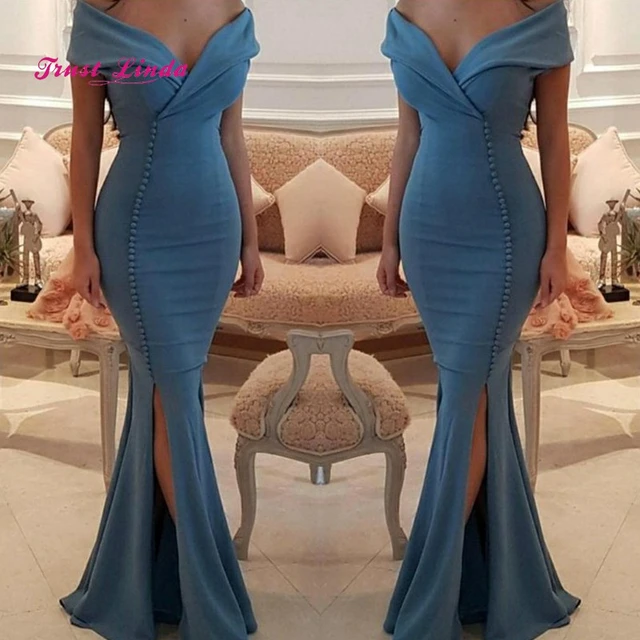 dusty blue mother of the groom dress