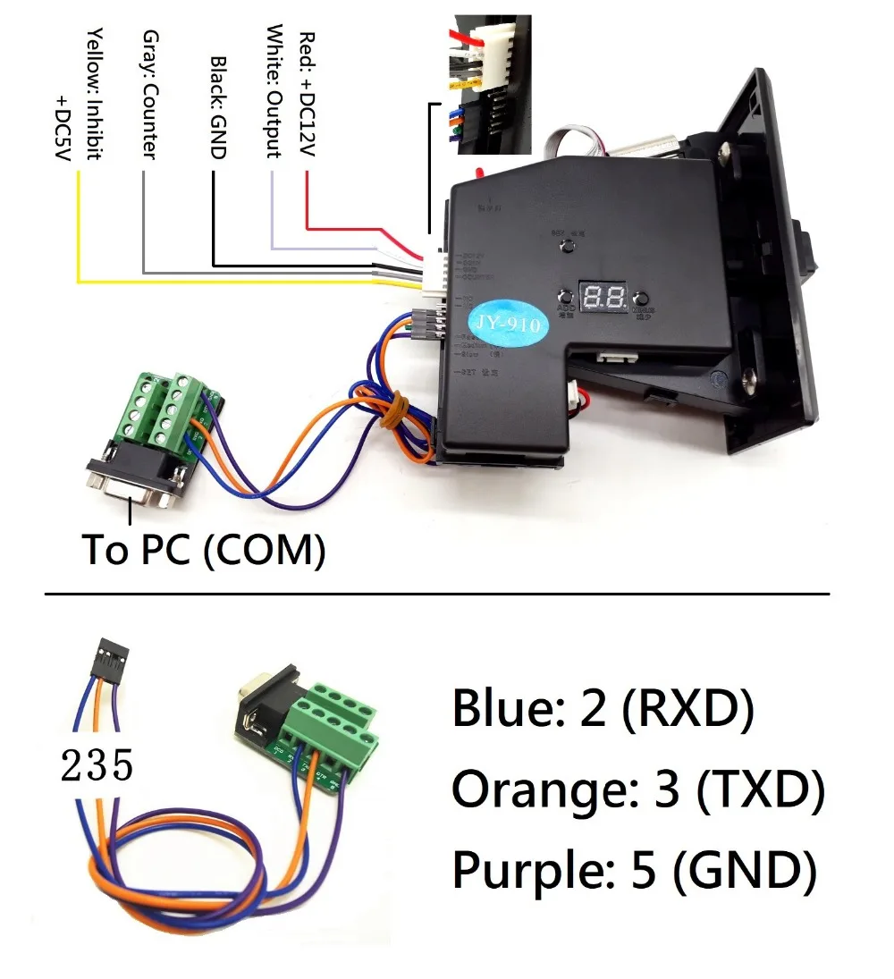 Монетоприемник eu9 схема