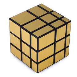 Сложных 3X3X3 матовый Портативный Зеркало Золотой Cube Головоломки Логические IQ Малыш Забавный центров отличный подарок детские игрушки