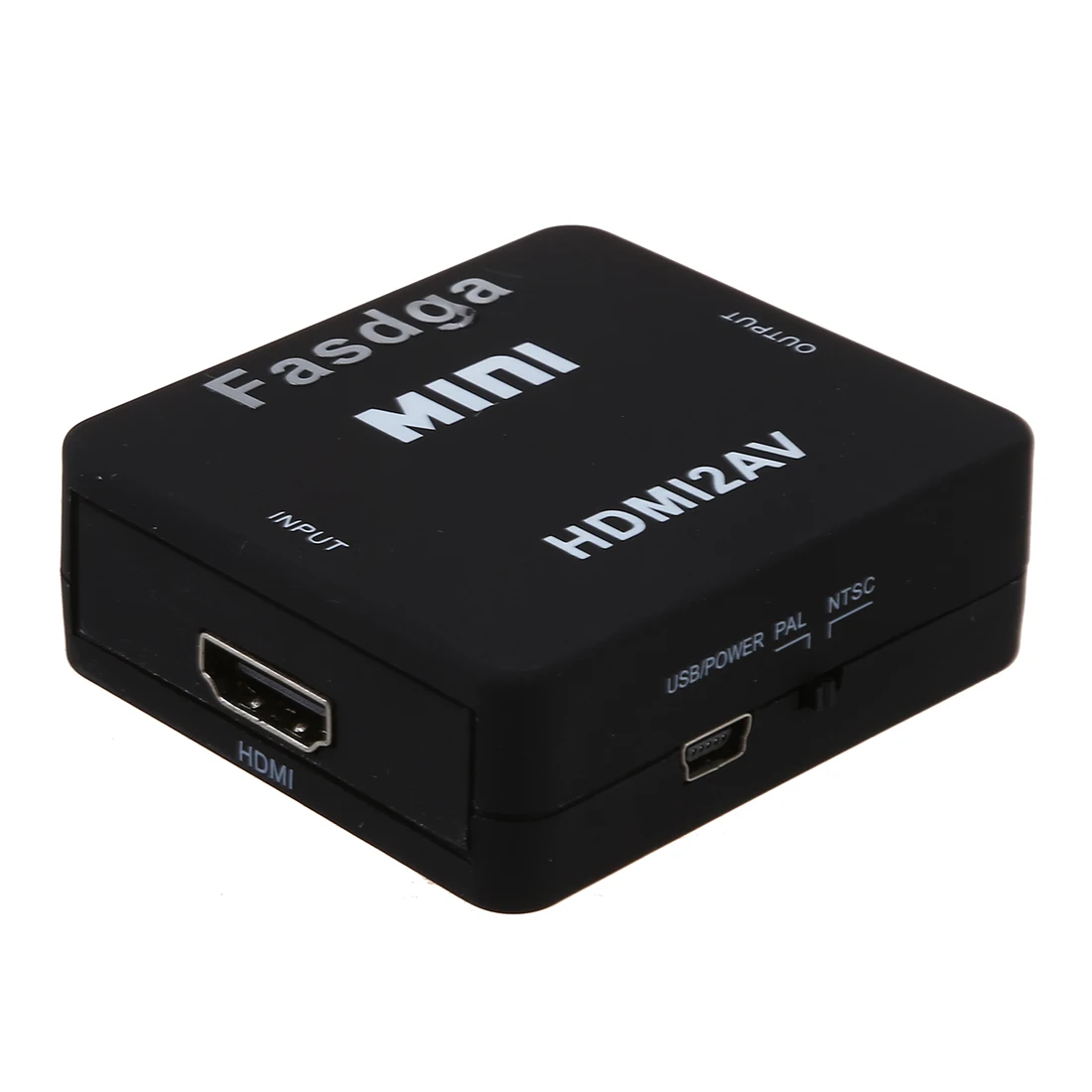 Fasdga MINI HDMI к 3RCA CVBS композитный видео AV конвертер адаптер ТВ PS3 VHS VCR DVD черный