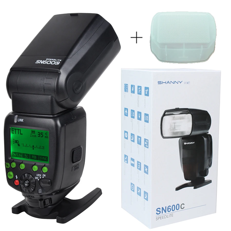 SHANNY SN600C вспысветильник скоросветильник свет HSS 1/8000S TTL GN60 фотовспышка для камеры