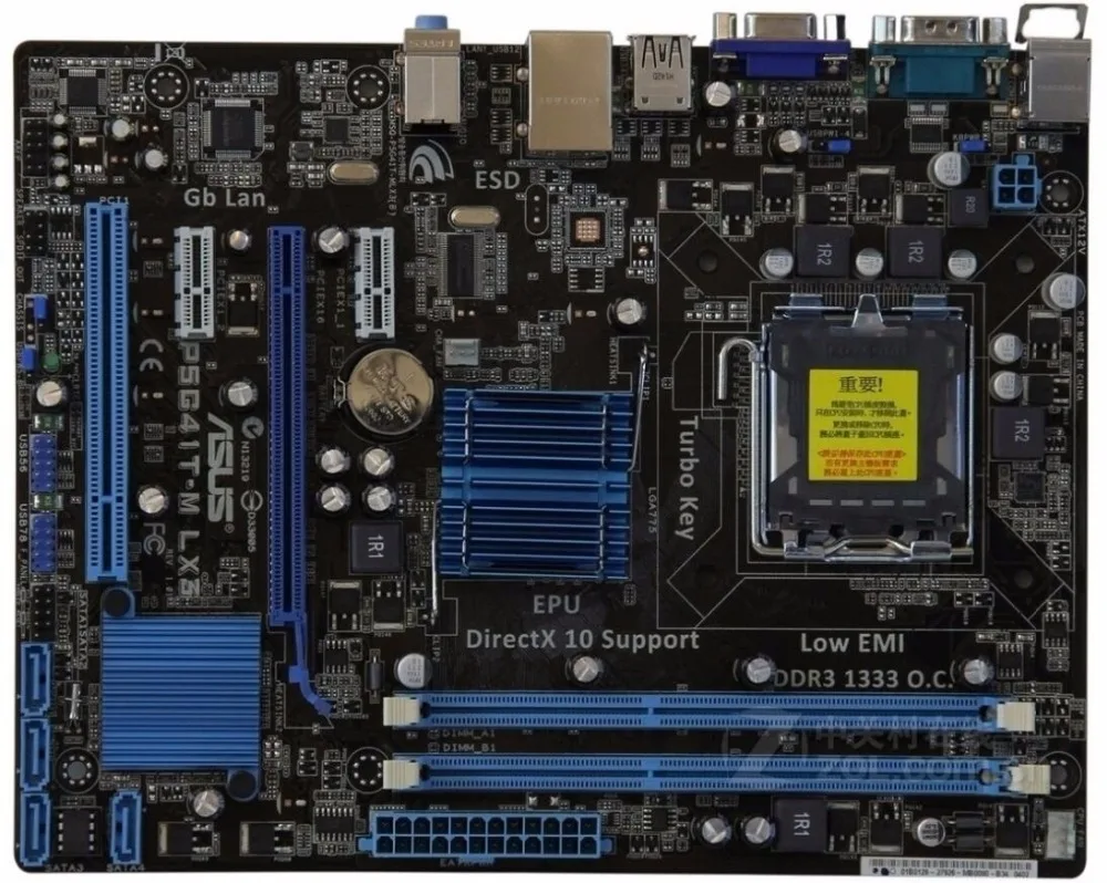 Материнская плата LGA775 для ASUS DDR3 USB2.0 SATA2 LX3 оригинал б/у настольного ПК G41 775 |