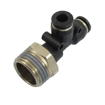 

UXCELL 1/2" Pt Male Thread 6Mm Pneumatic Push In Fitting T Joint Connector