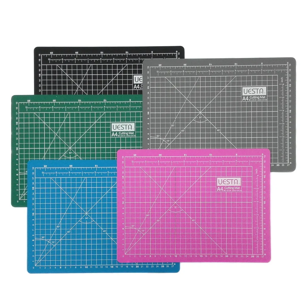 

A2 Size UESTA Free Shipping 60 x 45 CM Grid PVC Self Healing Cutting Mats
