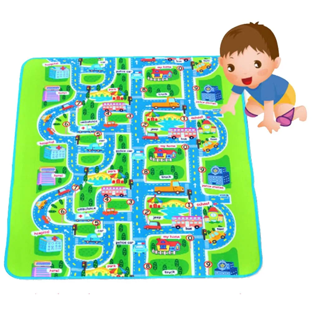 0.5 cm Thick Town City Traffic Baby Crawling mat EVA Foam Climbing Pad