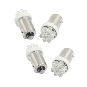 

UXCELL 4 Pcs Ba9s White 7-Smd Led Car Vehicle Light Lamp Bulb Internal