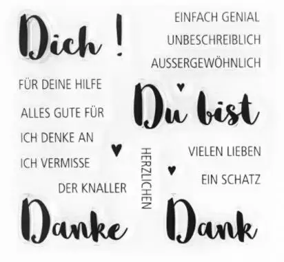 

German Transparent Clear Silicone Stamp/Seal for DIY scrapbooking/photo album Decorative clear stamp sheets A1794