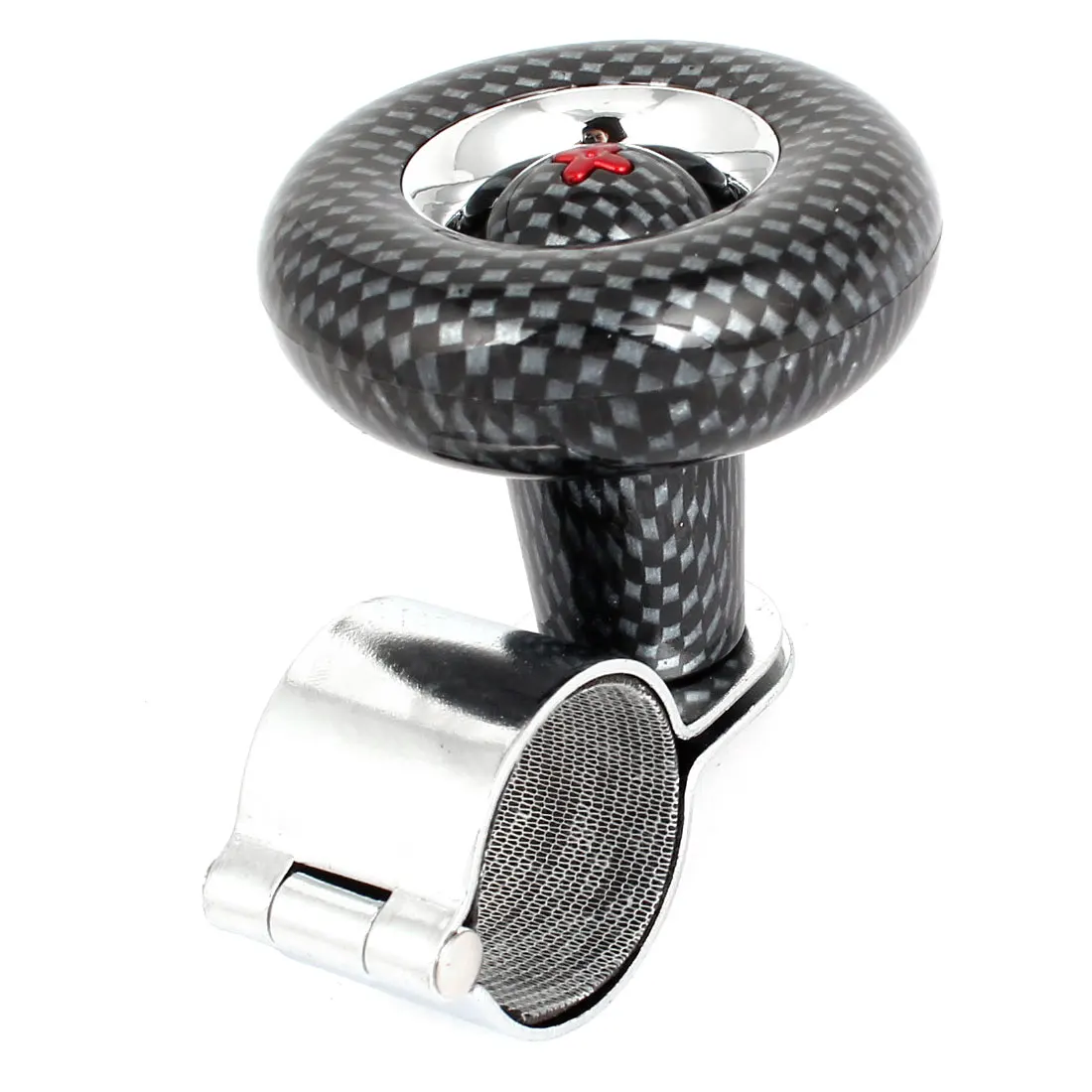 X Autohaux Car Boat Power Handle Carbon Fiber Print Ball Detail