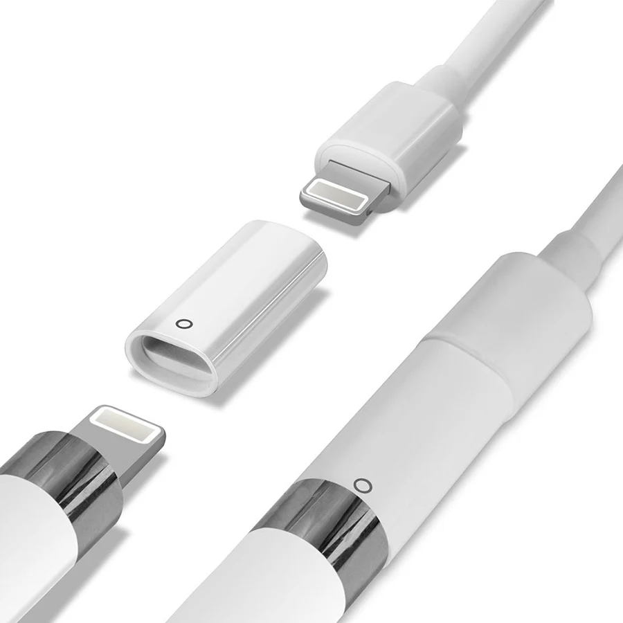 For Apple Pencil Charging Adapter Connector Female To Female Charge Converter for iPad Pro 9.7 10.5 12.9 inch Tablet Touch Pen (1)