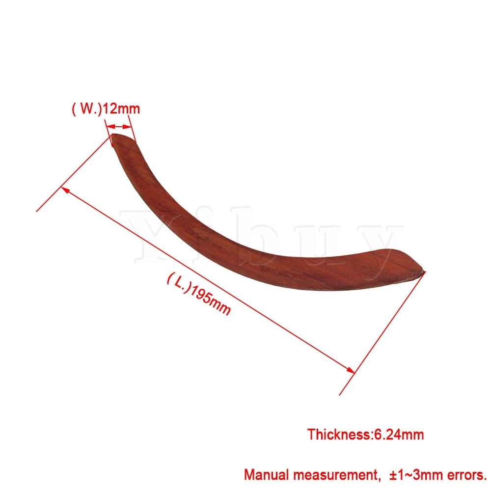 Yibuy Red Redwood фигурный твердый гитарный подлокотник гитарные части и аксессуары Замена для 39-41 дюймовой акустической гитары