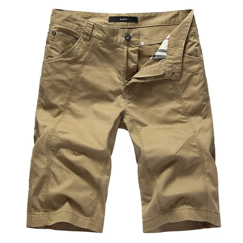 

Summer Hot Cotton Short Pants Men Casual Slim Solid Cargo Shorts Men Bermuda Mens Beach Shorts