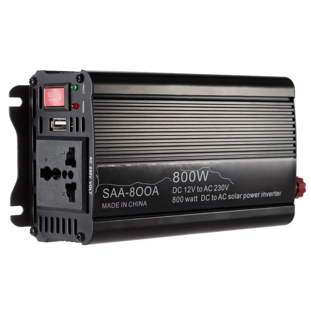 800W WATT DC 12V to AC 220V modified sine wave Portable Car Power Inverter Adapater Charger