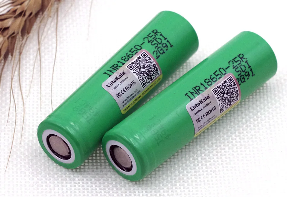 Liitokala 4 шт 18650 25R 2500mAh литиевая батарея 20A непрерывный разряд питания электронная сигарета батарея для