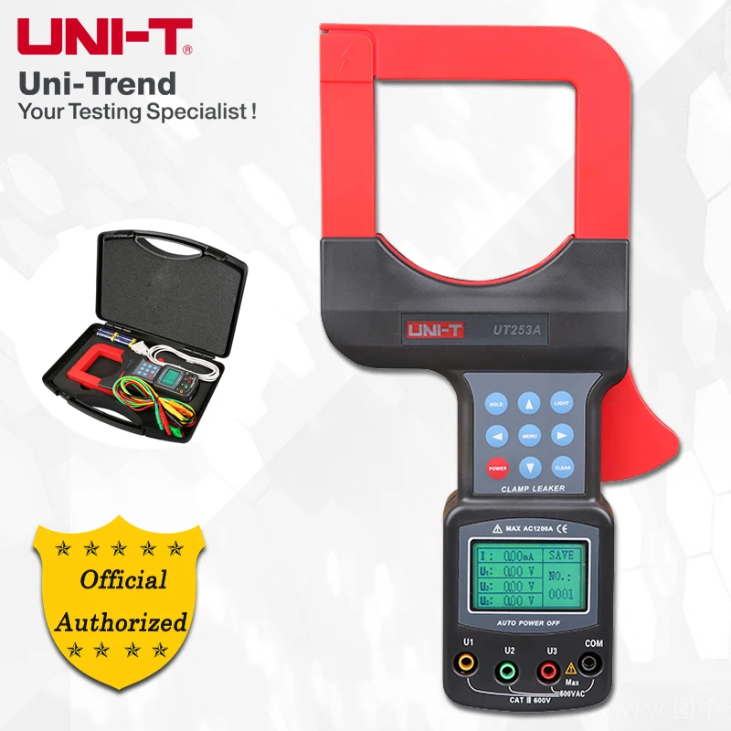 Unit Ut253a/ut253b Large Jaws Leakage Current Clamp Meter; Rs232 Data