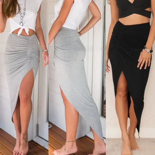 ankle length bodycon skirt