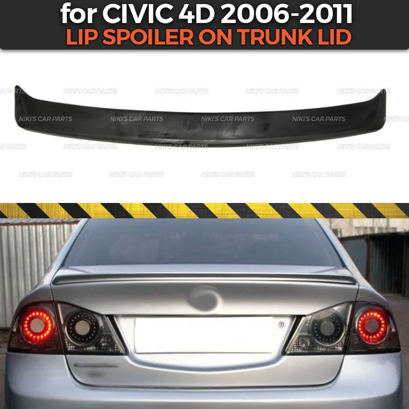 Чехол спойлер для Honda Civic 4D 2006 2011 АБС пластик спортивный стиль Стайлинг автомобиля