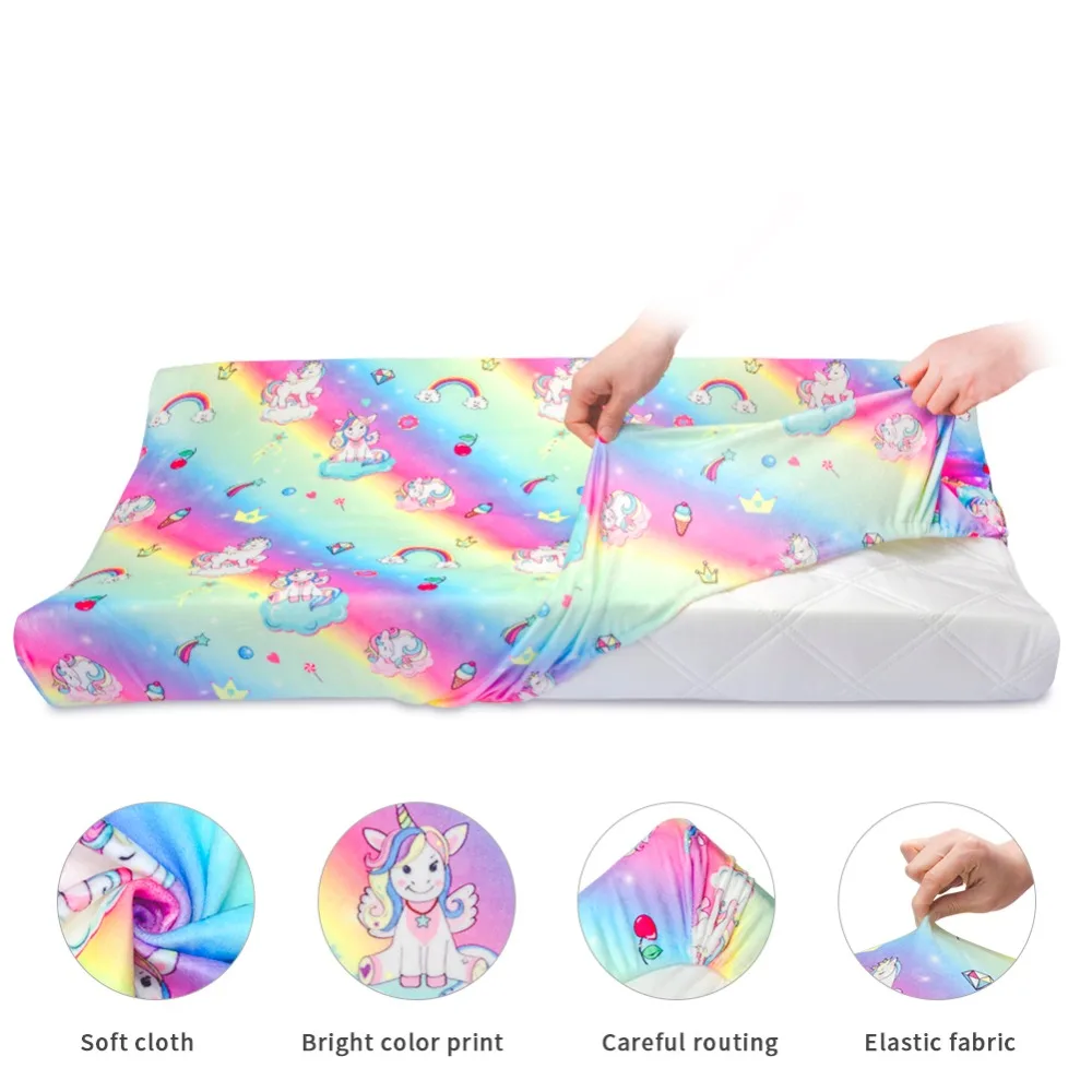 Unicorn 32"x16"x4" Changing Pad Cover Standard Changing Table Pads for Newborn Baby