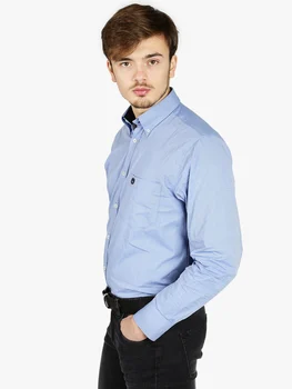 

Blue cotton Shirt-classic fit