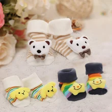 Baby socks rubber anti slip floor cartoon kids Toddlers autumn spring Fashion Animal newborn Cute 0-6-12month