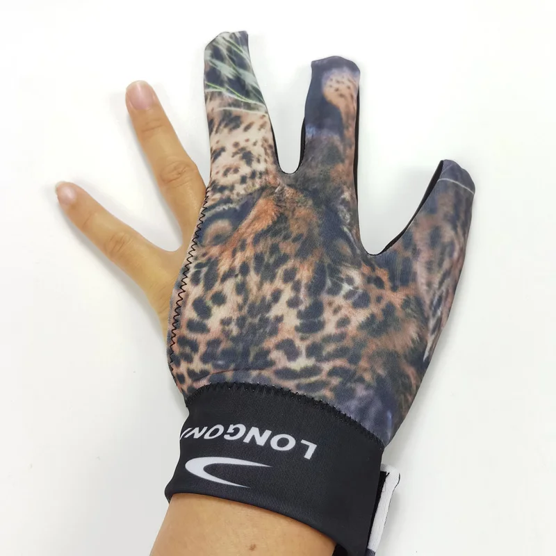 Xmlivet Бильярд Пул кия перчатки для левой и правой руки три пальца фитнес перчатки можно настроить логотип высококачественная ткань - Цвет: left hand