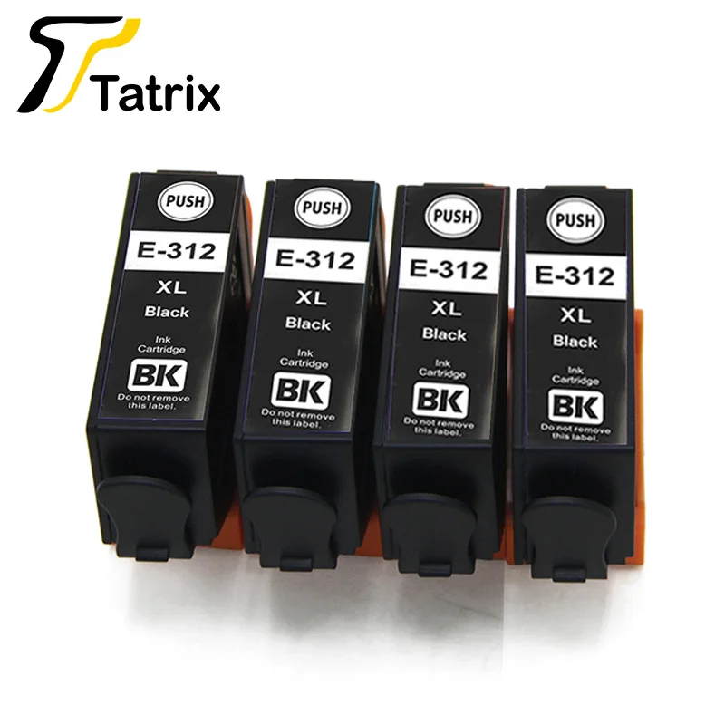 

4PK Compatible Ink Cartridge For Epson E-312XL Black Ink Cartridges suit for Expression Photo XP-8500/XP-15000