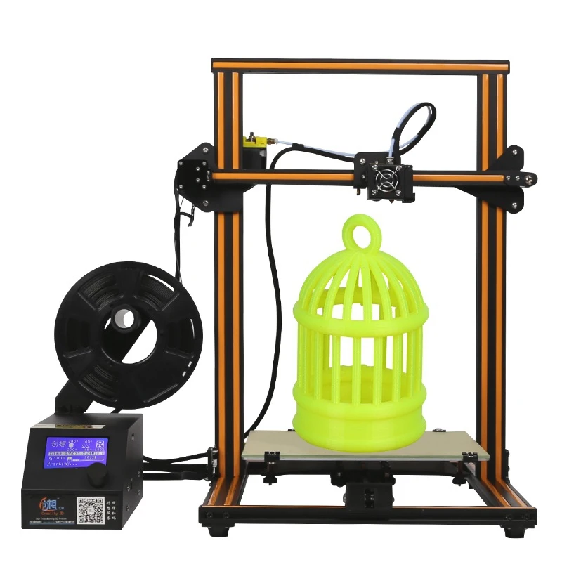 Creality 3D CR-10 DIY 3d Принтер Комплект 300*300*400 мм размер печати 1,75 мм 0,4 мм сопло ABS, PLA нити с подогревом