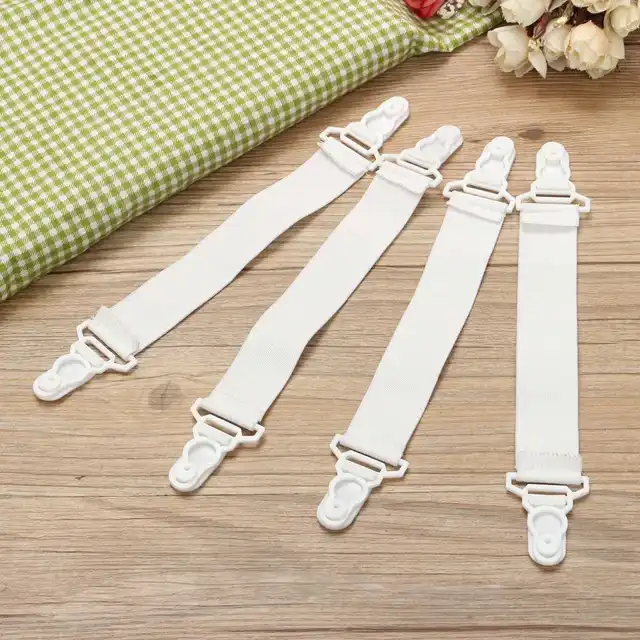 Bed Sheet Clip 4Pcs/lot Elastic Bed Sheet Buckle Grip Strap Fasteners