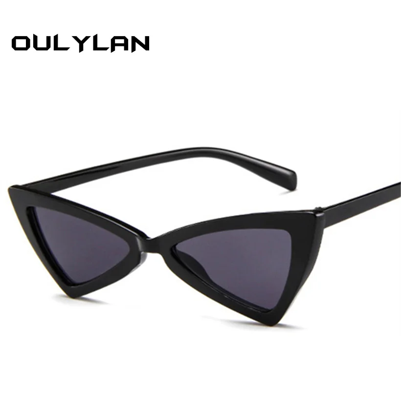 

Oulylan Vintage Triangle Sunglasses Women Cat Eye Brand Designer Sun Glasses Female Retro Butterfly Cat Eyeglasses UV400