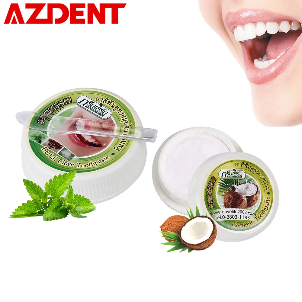 

35g Advanced Whitening Toothpaste 10 g Coconut flavor + 25 g Mint Flavor Teeth Whitening Anticavity Tooth Paste Oral Care Gel