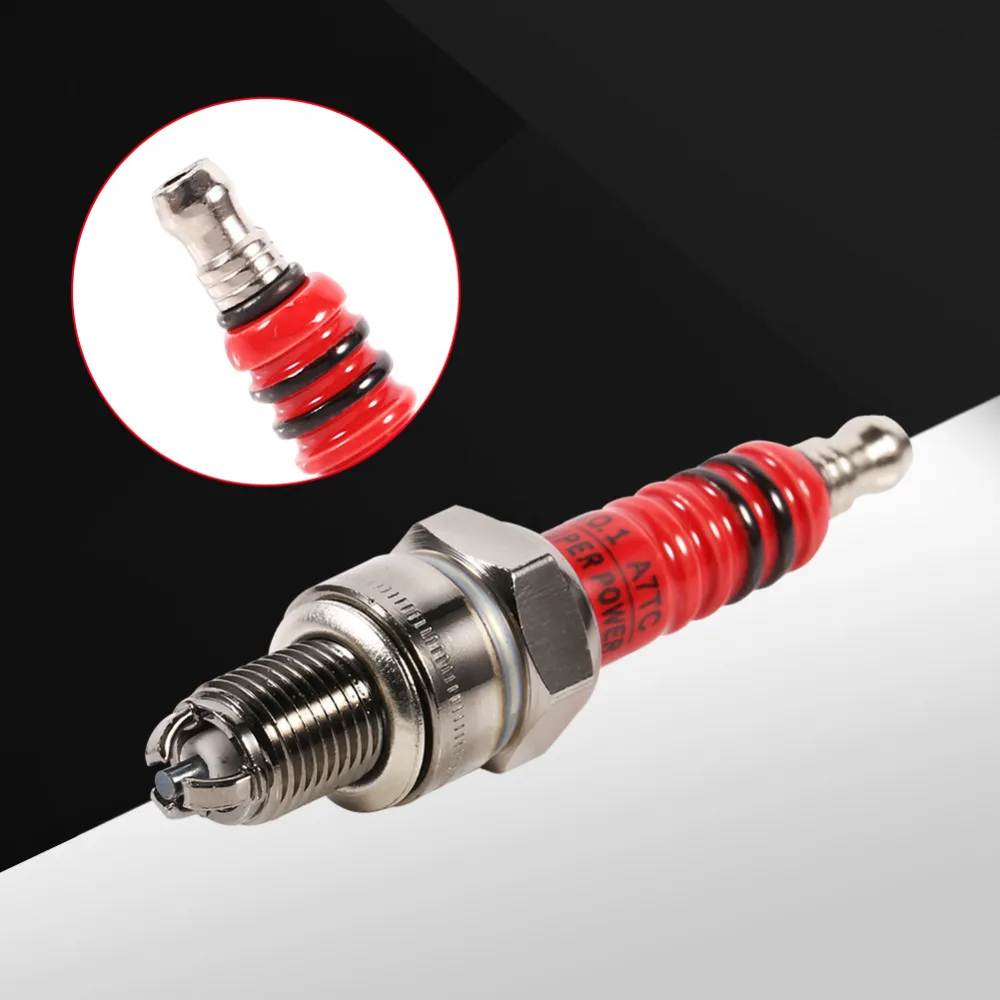 High Performance 3 Electrode Spark Plug for Scooter ATV Quads GY6 50cc 150cc for Motorcycle Ignition iridium spark plugs