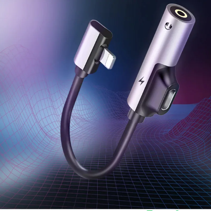 

For iphone Apple iphone X 8 7 Plus XS MAX XR Fast Charging Listening 3.5mm Jack Earphone Connector Splitter Cable