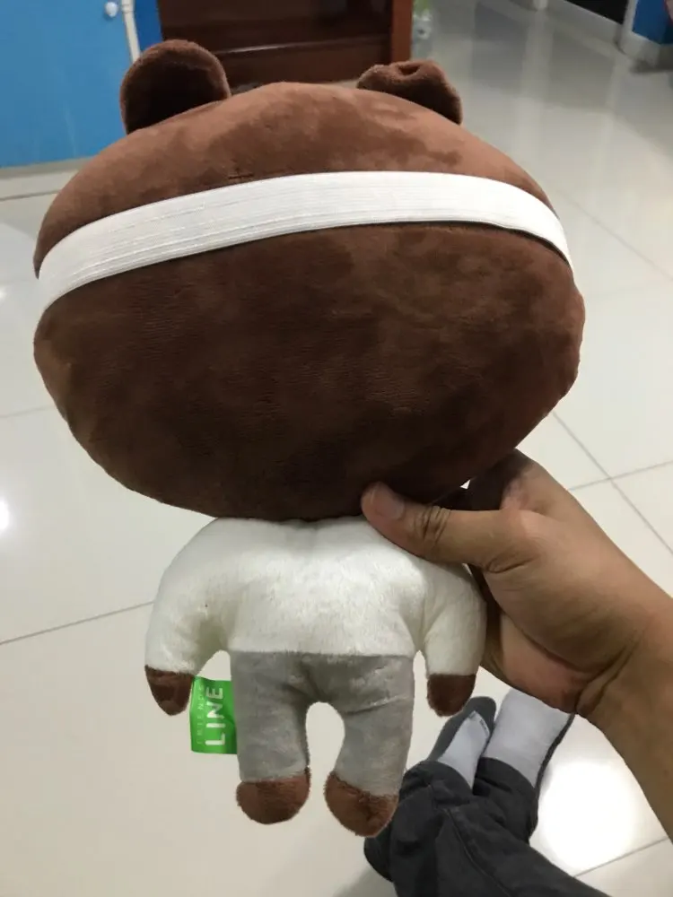 bear brown & bunny cony neck pillow teddy bear toys for children