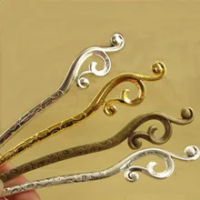 10 шт 23*160 мм 4 цвета покрытые в винтажном стиле, стильные металлические легированные палочки для волос закладки ювелирные изделия для женщин DIY ювелирных изделий