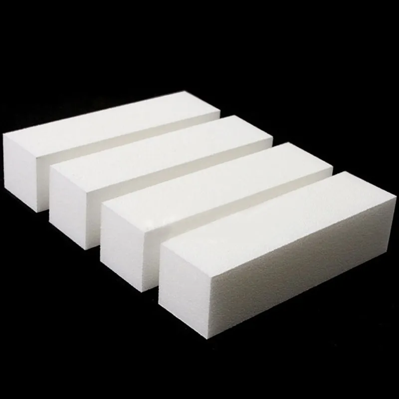 

4 PCs/Set White Sanding Sponge Polish Nail Art Buffer File Block Manicure Pedicure Buffer Block Makeup Beauty Nail Treatments To