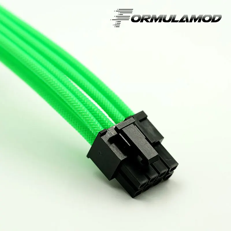 FormulaMod Fm-PCI8P-B, PCI-E 8Pin GPU удлинитель питания, материнская плата 18AWG 8Pin многоцветные соответствующие кабели расширения - Цвет лезвия: Green