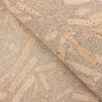 

PORTUGAL cork fabric 68x50cm/135x100cm snake skin pattern leather Vegan waterproof Abrasion resistance fabric COF-140