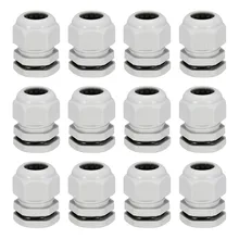 Uxcell 12 шт./лот черный, белый цвет M25 кабельный сальник для герметизации провода с Водонепроницаемый разъем Пластик провода вводы суставов для от 9 до 17 мм/13 мм-18 мм диаметр провода
