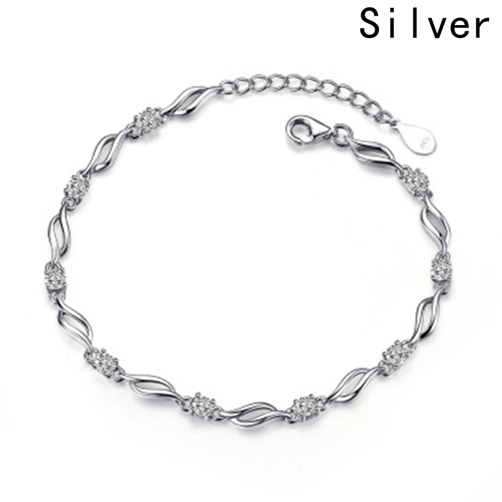 Fashion Women Bracelet Simple Bracelets Sweet Bracelet Silverin Charm