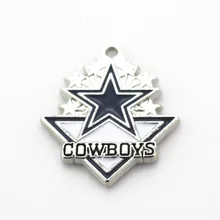 

Hot Sale 10pcs Arrows Enamel Dallas Cowboys Football Team Dangle Charms Fit Sports Bracelet Necklace Charms DIY Jewelry