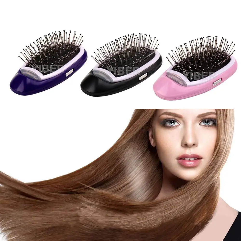 Cepillo eléctrico portátil el cabello, peine de masaje mágico de iones negativos, no más frizz, estilizador de cabello, envío directo, cepillo iónico el cabello - AliExpress Belleza y salud