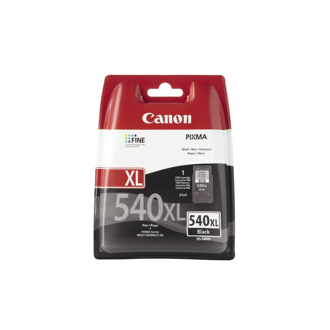 Canon PG-540 XL w/сек черный Pixma MG2150/3150 высокий (XL) Выход для струйной печати блистер |